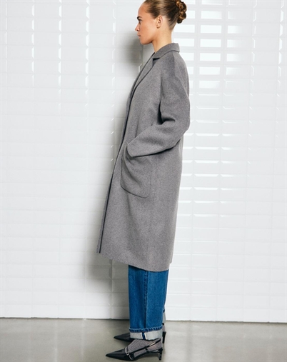 Withblack - WBLCeline Wool Frakke - Grey Melange